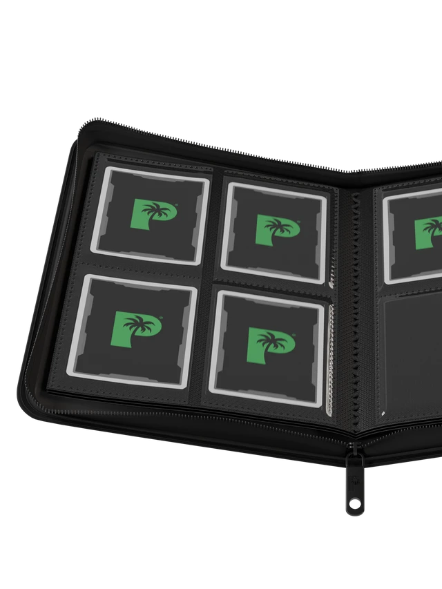 Collector's Series 4 Pocket Zip Binder - Black