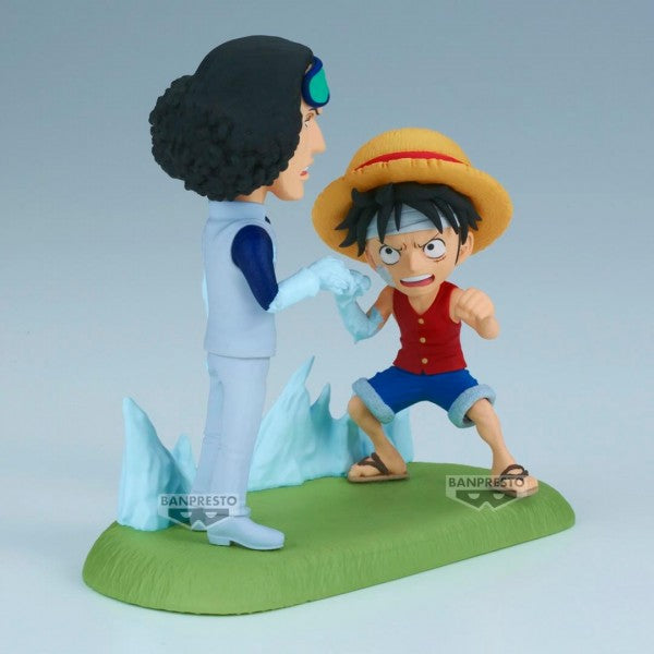Banpresto World Collectable Log Stories One Piece Monkey D Luffy Vs Kuzan Figure