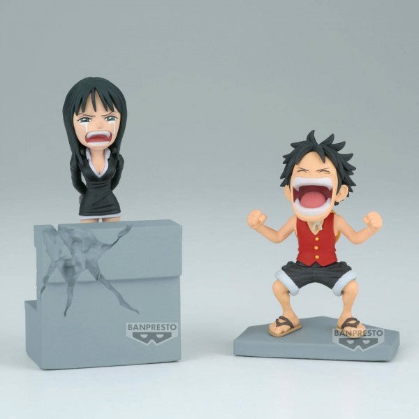 Banpresto World Collectable Log Stories One Piece Monkey D Luffy & Nico Robin