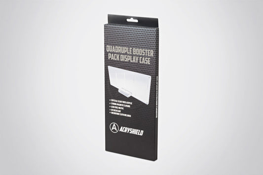 Quadruple Booster Pack Display Case incl. Stand