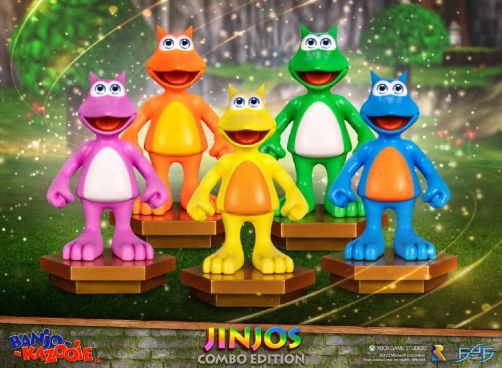 Banjo Kazooie – Jinjo 9” Statue Combo Set (5)