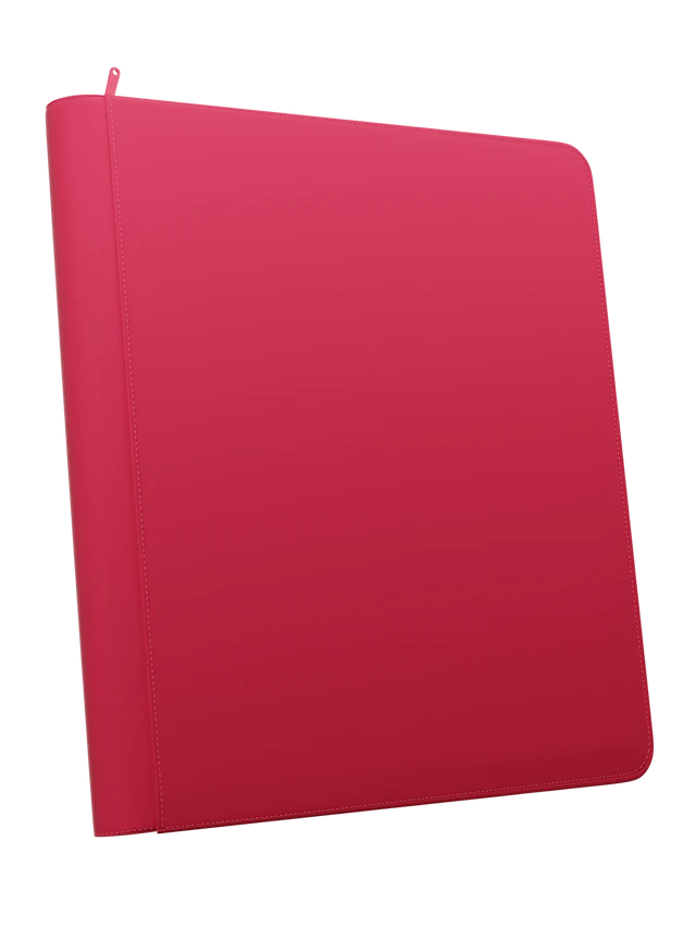 Stealth 12 Pocket Zip Binder - Red