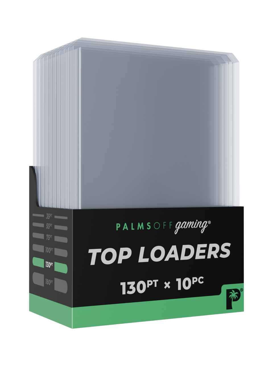 Palms Off Gaming 130pt Top Loaders - 10pc