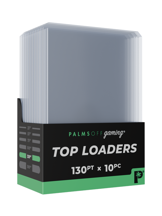 Palms Off Gaming 130pt Top Loaders - 10pc