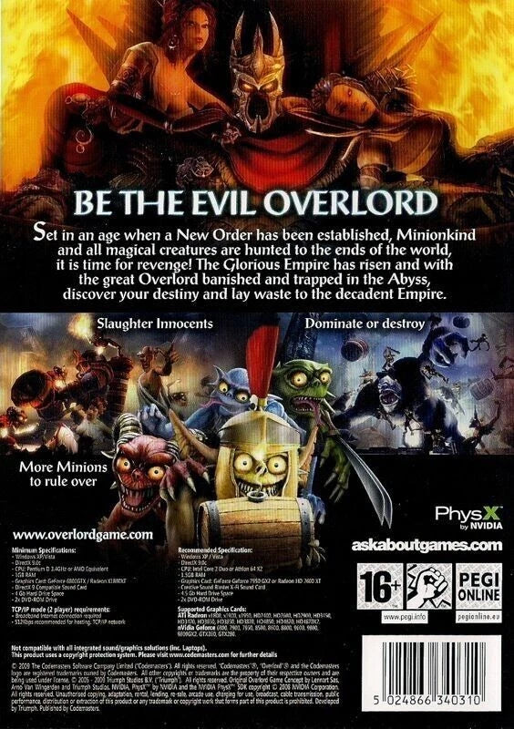 Overlord II 2 PC Game 2009