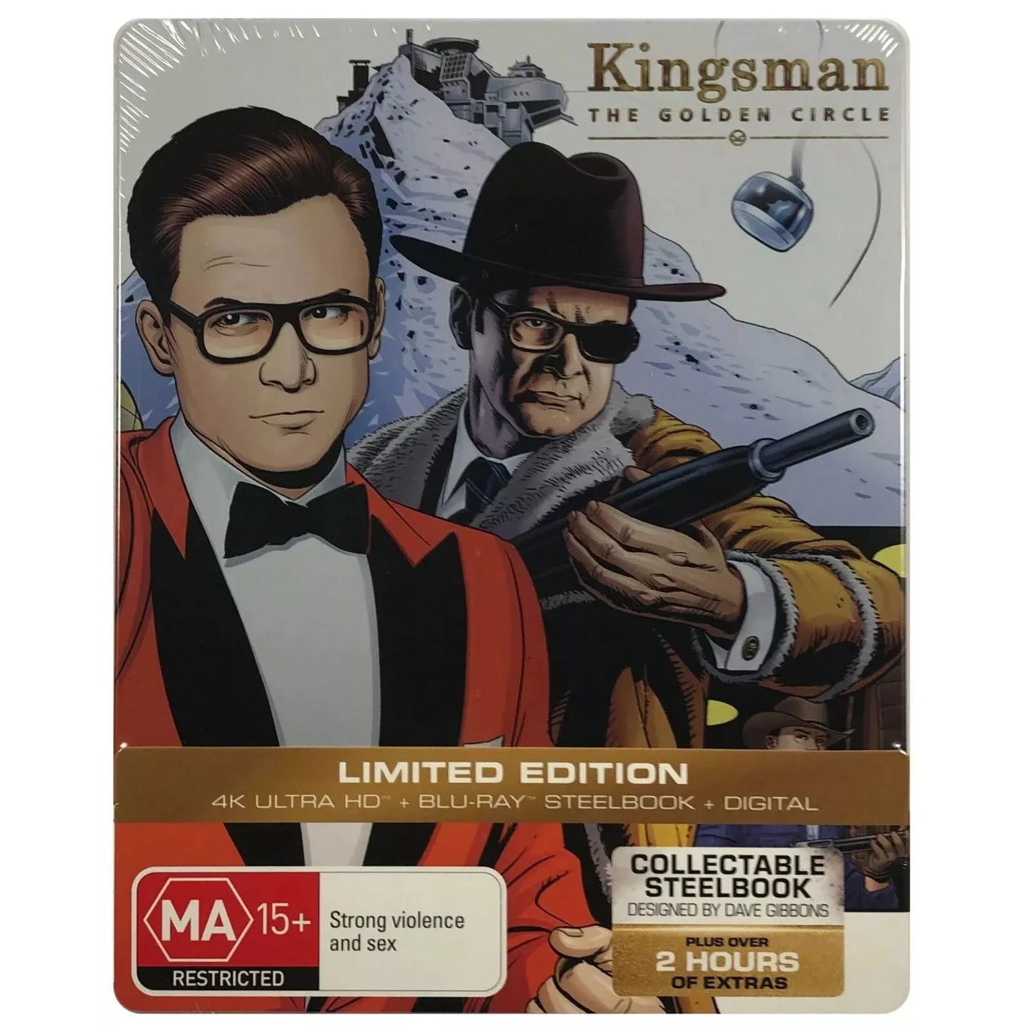 Kingsman The Golden Circle - 4K Ultra HD + Blu Ray Steel book 2 disc set